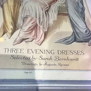 American Fashion | Art | Vintage Art Print Of Famous Actresses Three ...